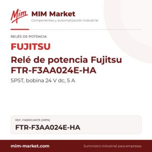 Relé de potencia Fujitsu FTR-F3AA024E-HA – SPST, bobina 24 V dc, 5 A