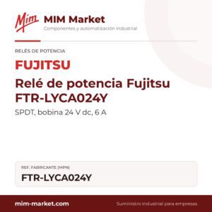 Relé de potencia Fujitsu FTR-LYCA024Y – SPDT, bobina 24 V dc, 6 A