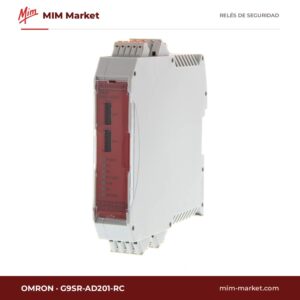 Relé de seguridad Omron G9SR-AD201-RC – 2 contactos (2PST-NA), 1 auxiliar, carril DIN