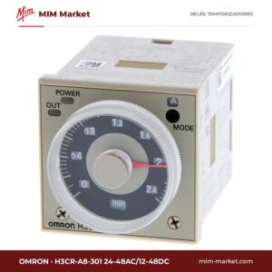 Relé temporizador Omron H3CR-A8-301 24-48AC/12-48DC – 12 - 48 V ac/dc, Multifunción