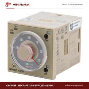 Relé temporizador Omron H3CR-F8 24-48VAC/12-48VDC – 24 V ac / 24 V dc, Cíclico