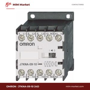 Contactor Omron J7KNA-09-10 24D – 3 polos, 9 A, 4 kW, bobina 24 V DC