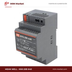 Fuente de alimentación carril DIN MEAN WELL KNX-20E-640 – 30 V DC, 0,64 A