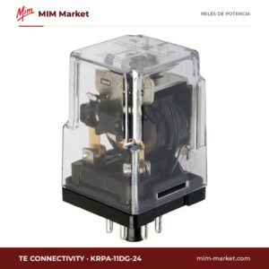 Relé de potencia TE Connectivity KRPA-11DG-24 – DPDT, bobina 24 V dc, 10 A
