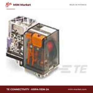 Relé de potencia TE Connectivity KRPA-11DN-24 – DPDT, bobina 24 V dc, 10 A