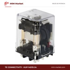 Relé de potencia TE Connectivity KUP-14D15-24 – 3PDT, bobina 24 V dc, 10 A