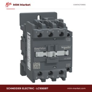 Contactor Schneider Electric LC1E65B7 – 3 polos, 65 A, 30 kW, bobina 24 V AC