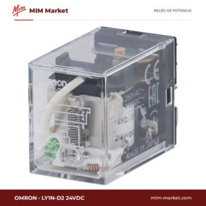 Relé de potencia Omron LY1N-D2 24VDC – SPDT, bobina 24 V dc, 15 A