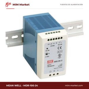 Fuente de alimentación carril DIN MEAN WELL MDR-100-24 – 24 V DC, 4 A, 100 W