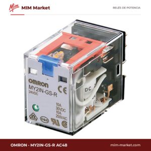 Relé de potencia Omron MY2IN-GS-R AC48 – DPDT, bobina 48 V ac, 10 A