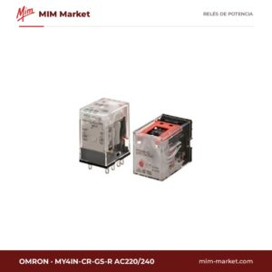 Relé de potencia Omron MY4IN-CR-GS-R AC220/240 – 4PDT, bobina 220-240 V ac, 6 A