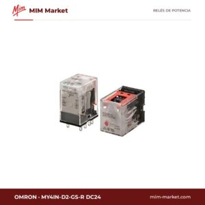 Relé de potencia Omron MY4IN-D2-GS-R DC24 – 4PDT, bobina 24 V dc, 6 A