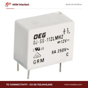 Relé de potencia TE Connectivity OJ-SS-112LMH2,005 – SPST, bobina 12 V dc, 8 A