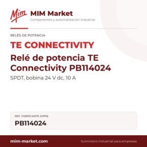 Relé de potencia TE Connectivity PB114024 – SPDT, bobina 24 V dc, 10 A