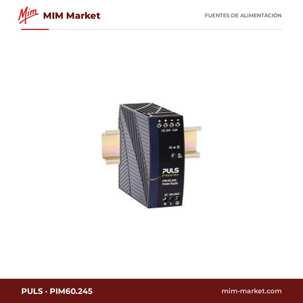 Fuente de alimentación carril DIN PULS PIM60.245 – 24 V DC, 2,5 A, 60 W