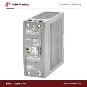 Fuente de alimentación carril DIN Idec PS5R-VF24 – 24 V DC, 5 A, 120 W