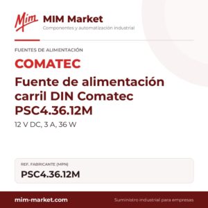 Fuente de alimentación carril DIN Comatec PSC4.36.12M – 12 V DC, 3 A, 36 W