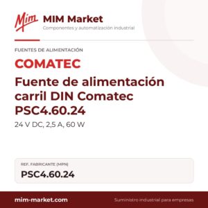 Fuente de alimentación carril DIN Comatec PSC4.60.24 – 24 V DC, 2,5 A, 60 W