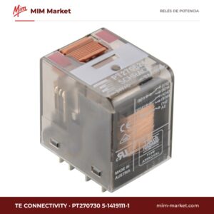 Relé de potencia TE Connectivity PT270730 5-1419111-1 – DPDT, bobina 230 V ac, 12 A