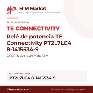 Relé de potencia TE Connectivity PT2L7LC4 8-1415534-9 – DPDT, bobina 24 V dc, 12 A