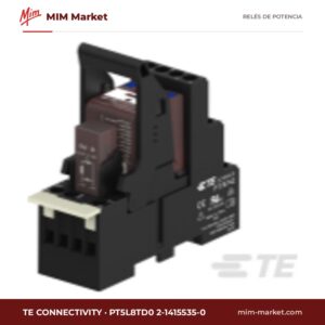 Relé de potencia TE Connectivity PT5L8TD0 2-1415535-0 – 4PDT, bobina 230 V ac, 6 A