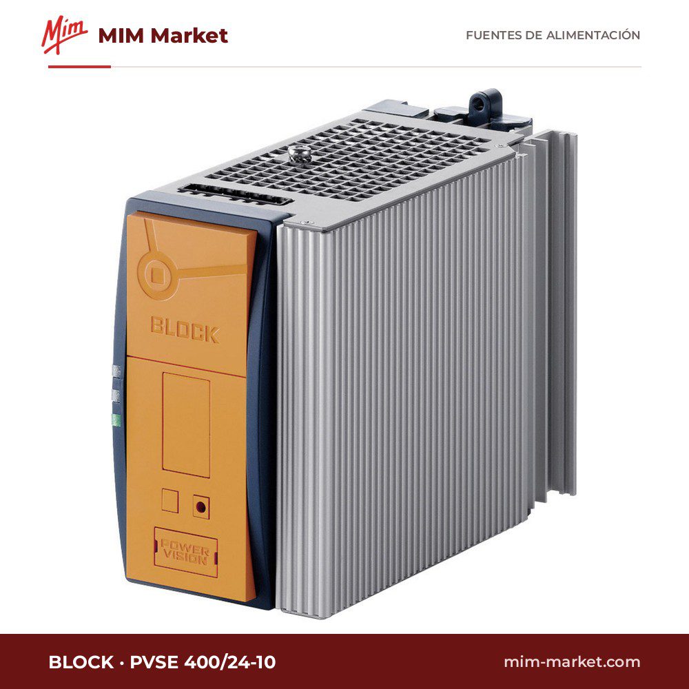 Fuente de alimentación carril DIN Block PVSE 400/24-10 – 24 V DC, 10 A, 240 W