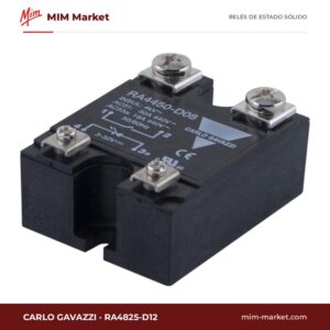 Relé de estado sólido Carlo Gavazzi RA4825-D12 – 25 A, 42-530 V ac
