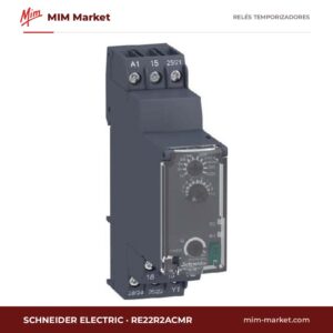 Relé temporizador Schneider Electric RE22R2ACMR – 24-240 V ac / 24 - 240 V dc, Multifunción