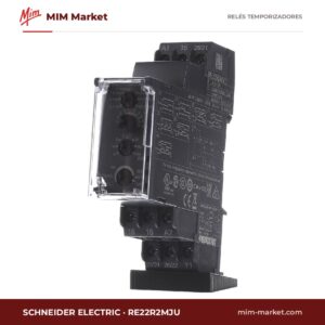 Relé temporizador Schneider Electric RE22R2MJU – 12 V ac / 12 V dc, Multifunción