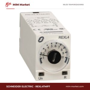 Relé temporizador Schneider Electric REXL4TMP7 – 230 V ac / 24 - 240 V dc, Multifunción