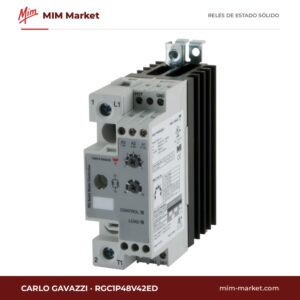 Contactor de estado sólido Carlo Gavazzi RGC1P48V42ED – 42 A, 190-550 V ac