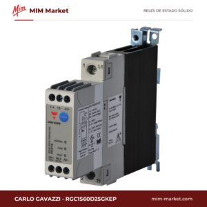 Relé de estado sólido Carlo Gavazzi RGC1S60D25GKEP – 25 A, 42-600 V ac