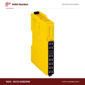 Relé de seguridad SICK RLY3-OSSD100 – 24 V DC, 2 contactos de seguridad