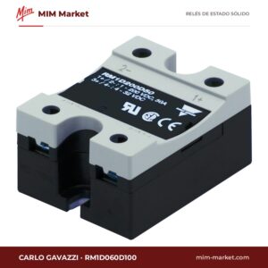 Relé de estado sólido Carlo Gavazzi RM1D060D100 – 100 A, 1-60 V dc