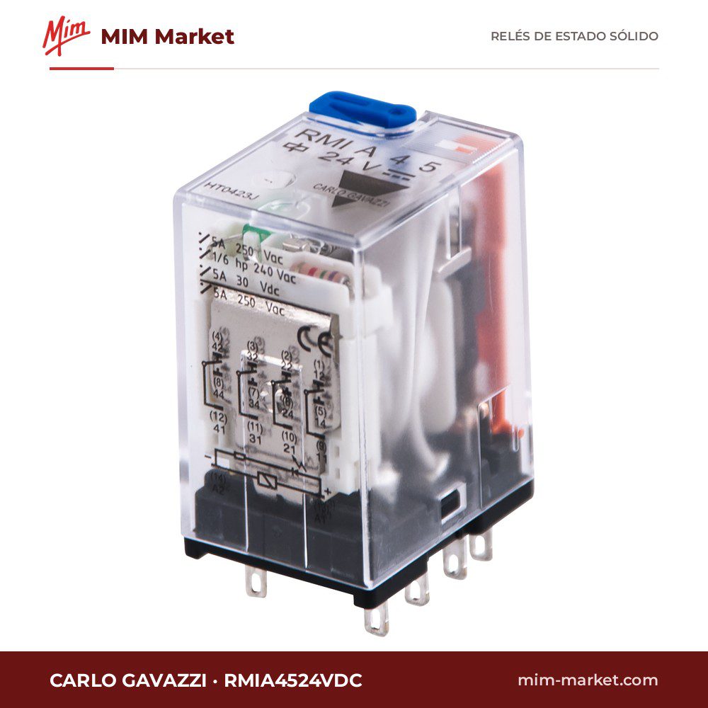 Relé de estado sólido Carlo Gavazzi RMIA4524VDC