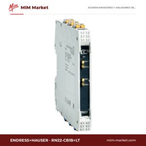 Barrera activa de 1 canal, CSA Endress+Hauser RN22-CB1B+LT – 0/4…20 mA, HART, 24 V DC
