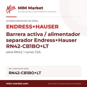 Barrera activa / alimentador separador Endress+Hauser RN42-CB1BO+LT – serie RN42, 1 canal, CSA