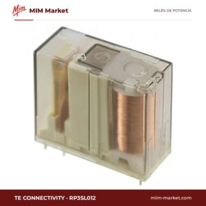 Relé de potencia TE Connectivity RP3SL012 – SPST, bobina 12 V dc, 16 A
