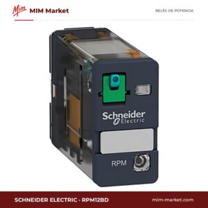Relé de potencia Schneider Electric RPM12BD – SPDT, bobina 24 V dc, 15 A
