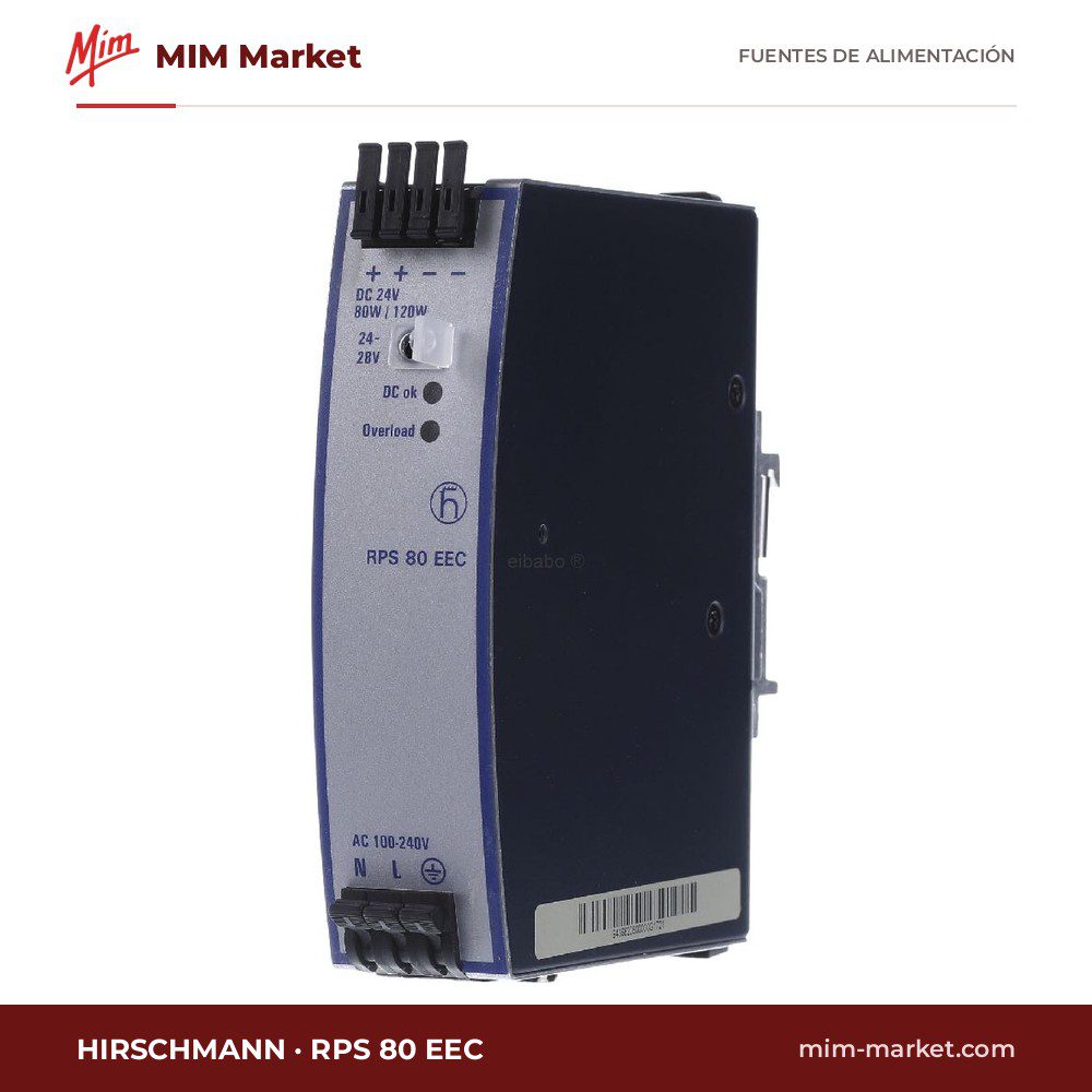 Fuente de alimentación carril DIN Hirschmann RPS 80 EEC