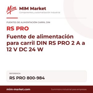 Fuente de alimentación para carril DIN RS PRO 2 A a 12 V DC 24 W