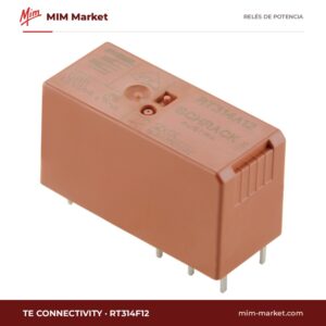 Relé de potencia TE Connectivity RT314F12 – SPDT, bobina 12 V dc, 16 A
