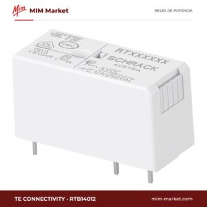 Relé de potencia TE Connectivity RTB14012 – SPDT, bobina 12 V dc, 12 A