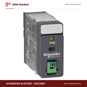 Relé de potencia Schneider Electric RXG12BD – SPDT, bobina 24 V dc, 10 A