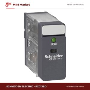 Relé de potencia Schneider Electric RXG13BD – SPDT, bobina 24 V dc, 10 A