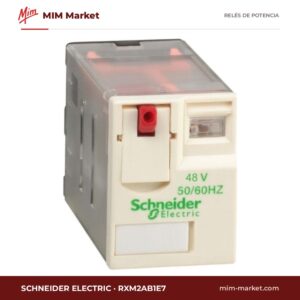 Relé de potencia Schneider Electric RXM2AB1E7 – DPDT, bobina 48 V ac, 12 A