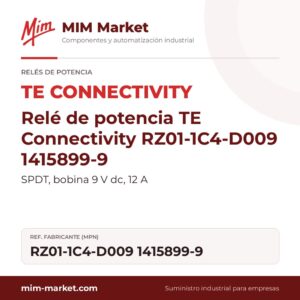 Relé de potencia TE Connectivity RZ01-1C4-D009 1415899-9 – SPDT, bobina 9 V dc, 12 A