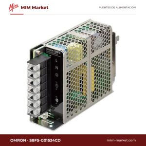 Fuente de alimentación carril DIN Omron S8FS-G01524CD – 24 V DC, 0,65 A, 15 W