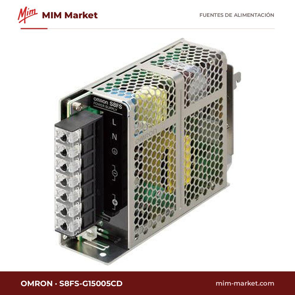 Fuente de alimentación carril DIN Omron S8FS-G15005CD – 5 V DC, 21 A