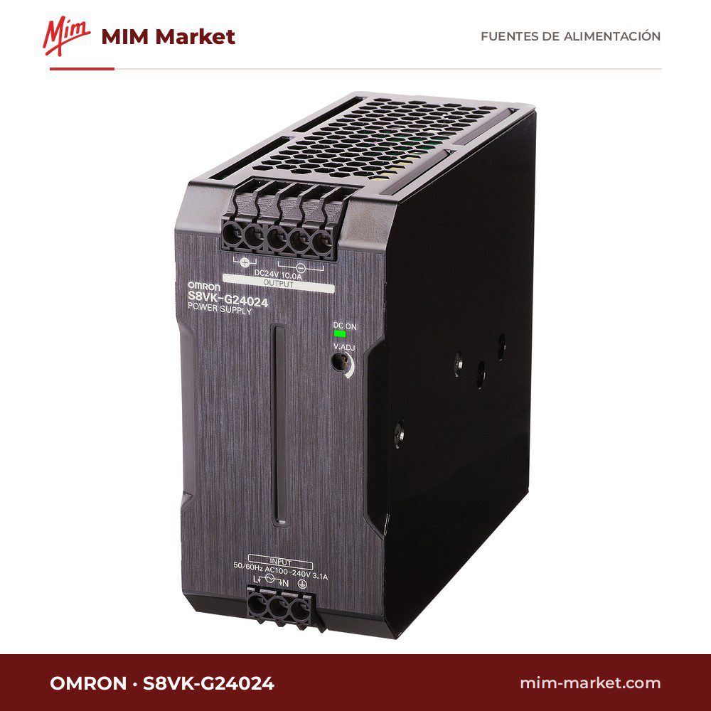 Fuente de alimentación carril DIN Omron S8VK-G24024